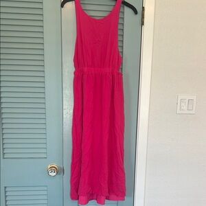 Sugarlips Pink Halter Sundress Backless Casual